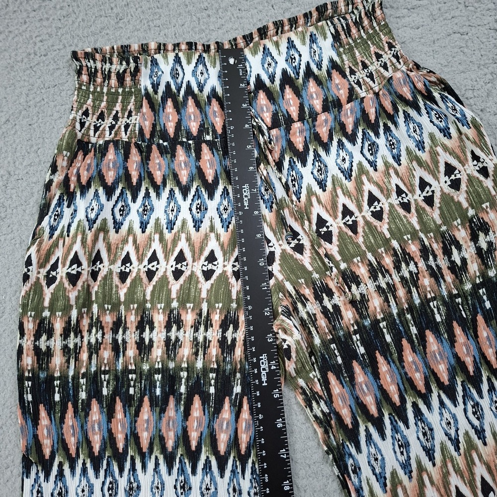 Peace & Pearls Women's Soft Printed Wide Leg Printed Pants Size Large - Picture 5 of 10